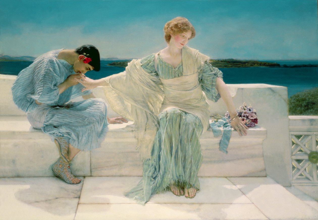 Vraag me niet meer, 1906 door Lawrence Alma Tadema