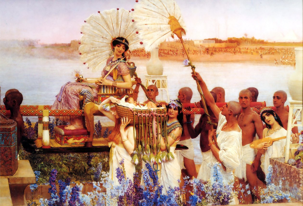 De vondst van Mozes door Lawrence Alma-Tadema