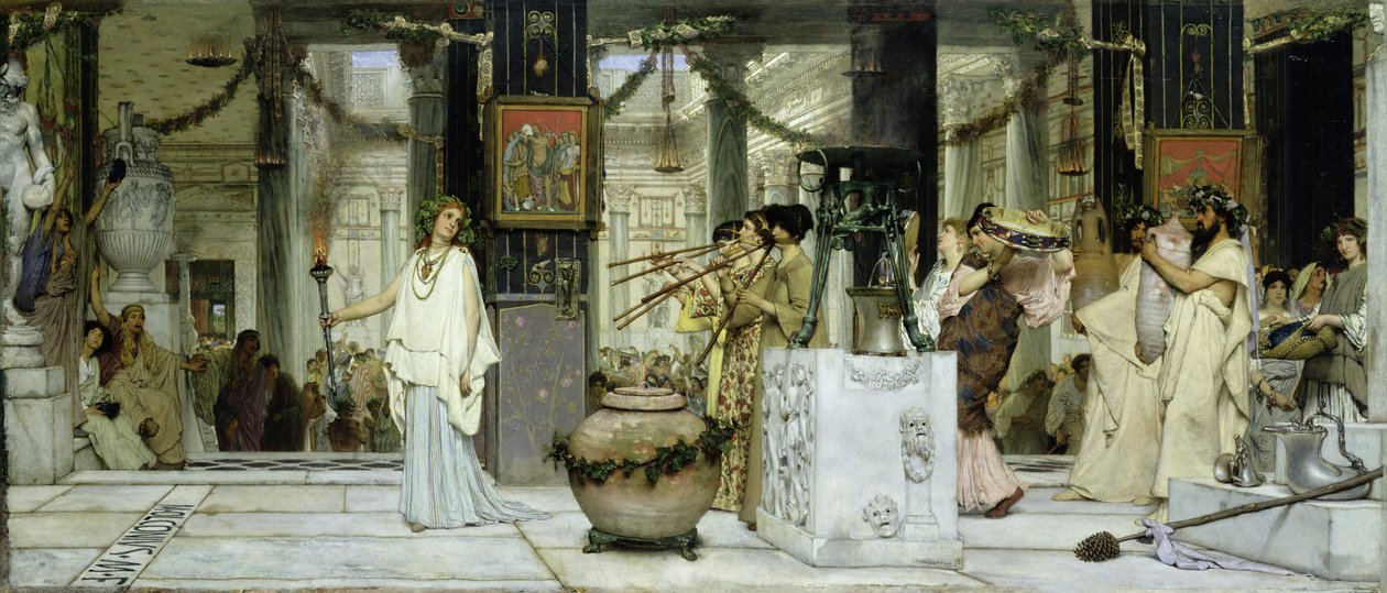 Het oogstfeest in het oude Rome, 1871 door Lawrence Alma Tadema