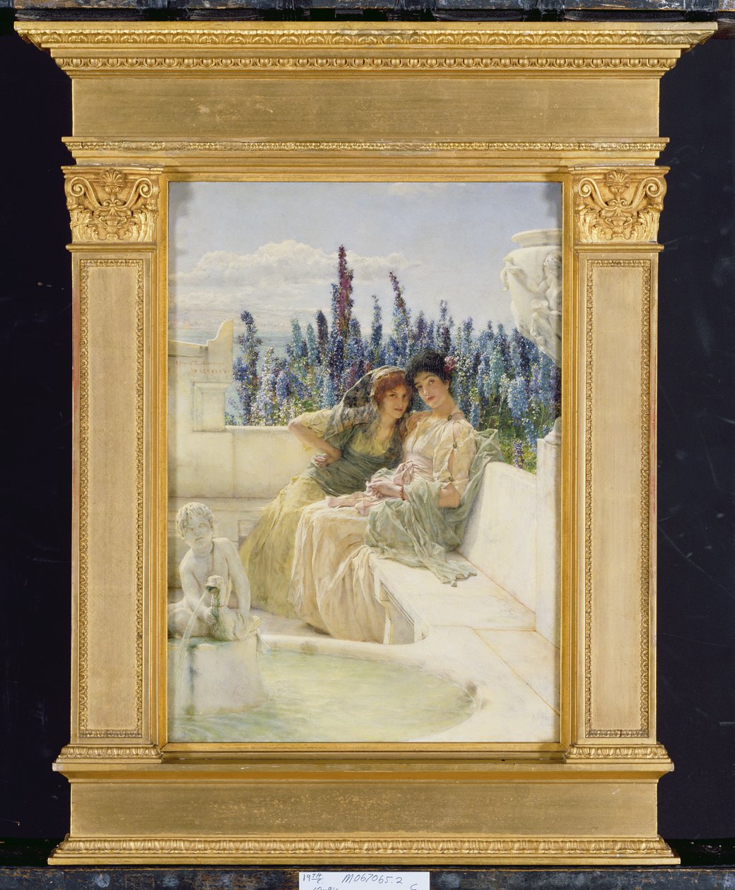 Fluisterende middag, 1896 door Lawrence Alma Tadema