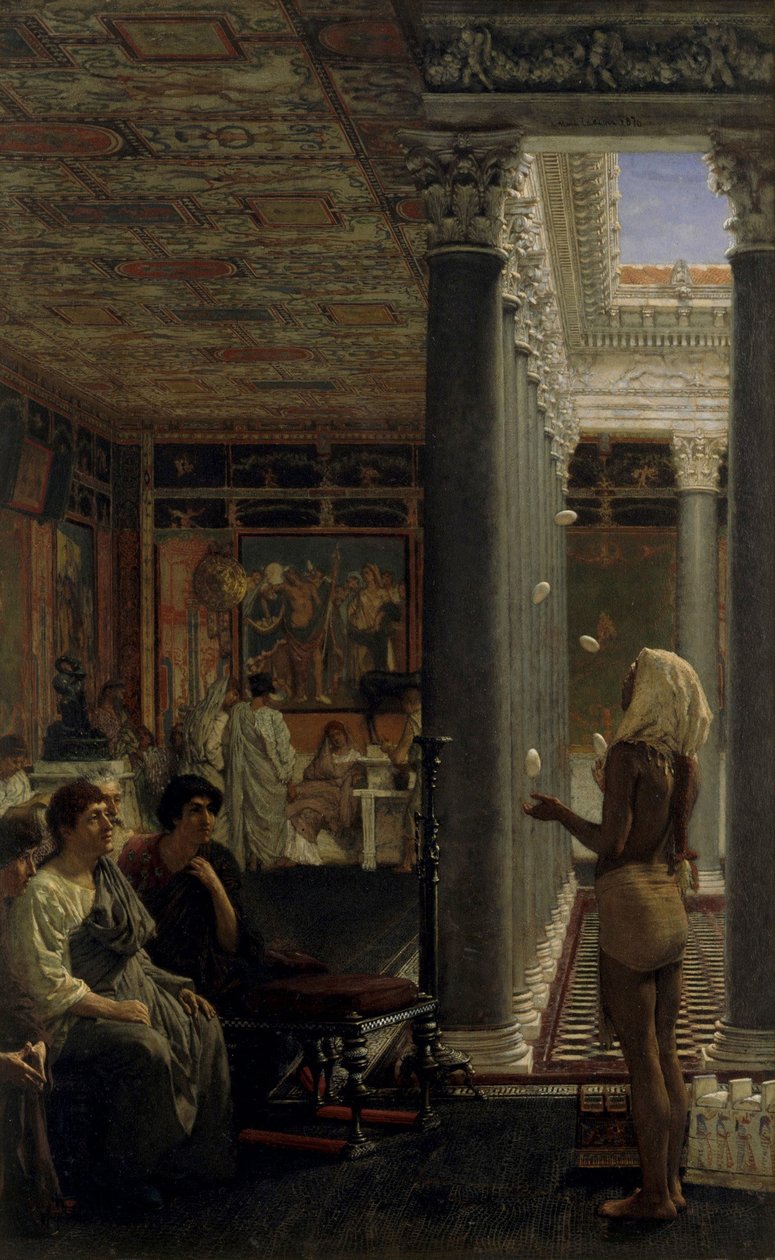 Een jongleur door Lawrence Alma-Tadema
