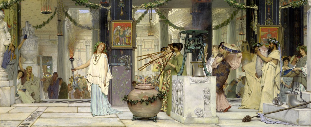 Het vintage festival door Lawrence Alma-Tadema