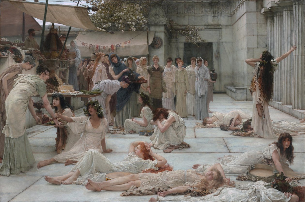 De vrouwen van Amphissa door Lawrence Alma-Tadema