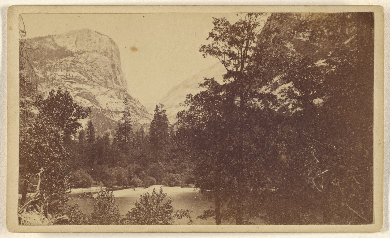 Spiegelmeer. Yo-Semite Valley. Mariposa Co. door Lawrence and Houseworth