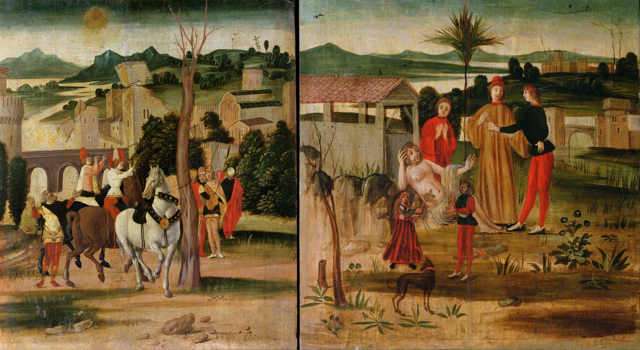 Jozua bij de Muren van Jericho door Lazzaro Bastiani