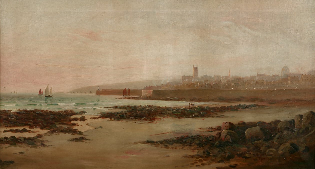 Penzance vanaf Chyandour Strand door Le Huguet Le Huguet