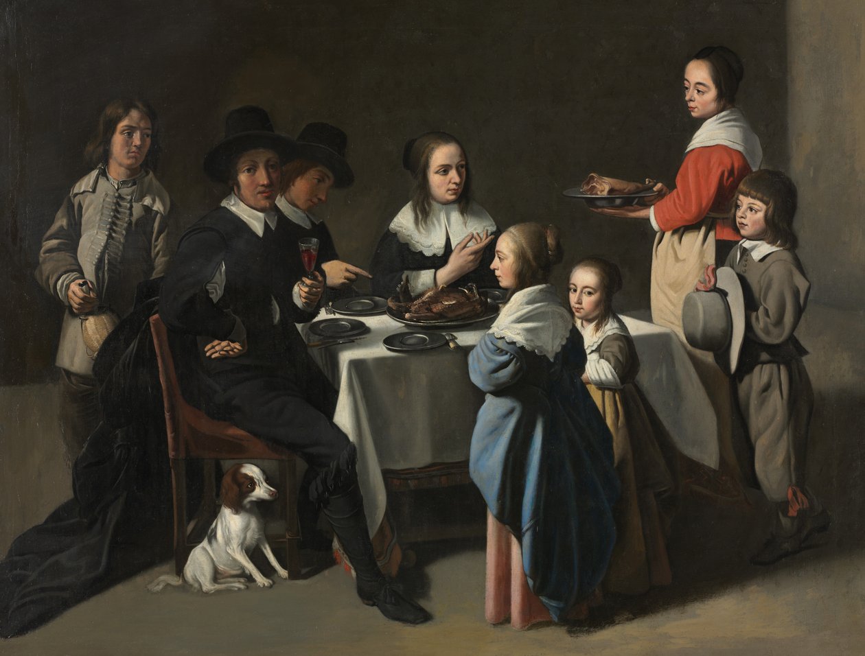 Een familiemaaltijd, ca. 1645-55 door Le Nain Brothers