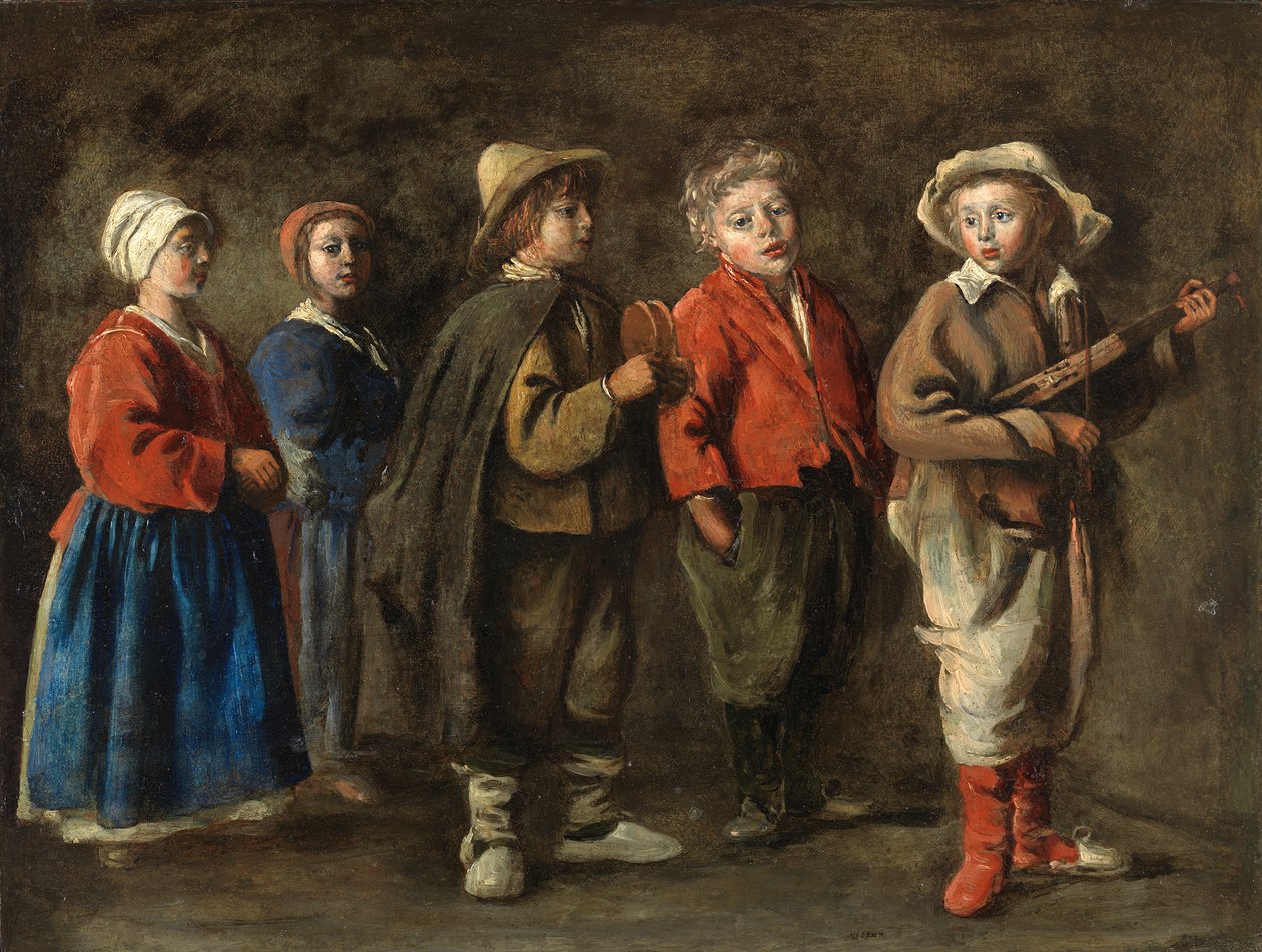 Antoine Le Nain - De jonge muzikanten, ca. 1640 door Le Nain Brothers