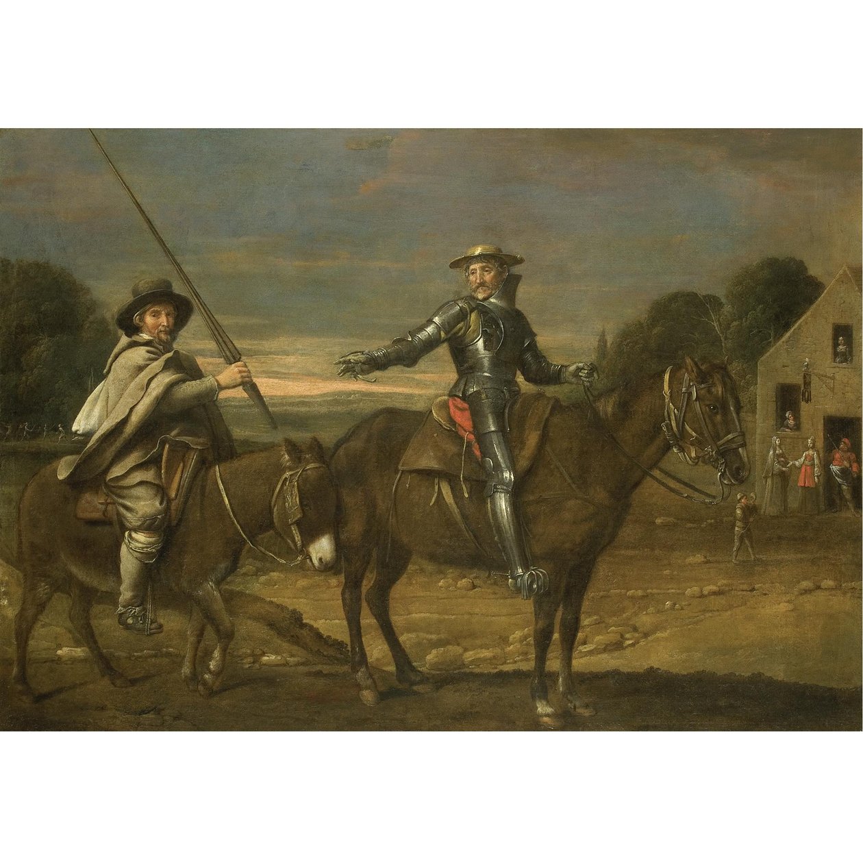Meester van de Processies - DON QUIXOTE EN SANCHO PANZA door Le Nain Brothers