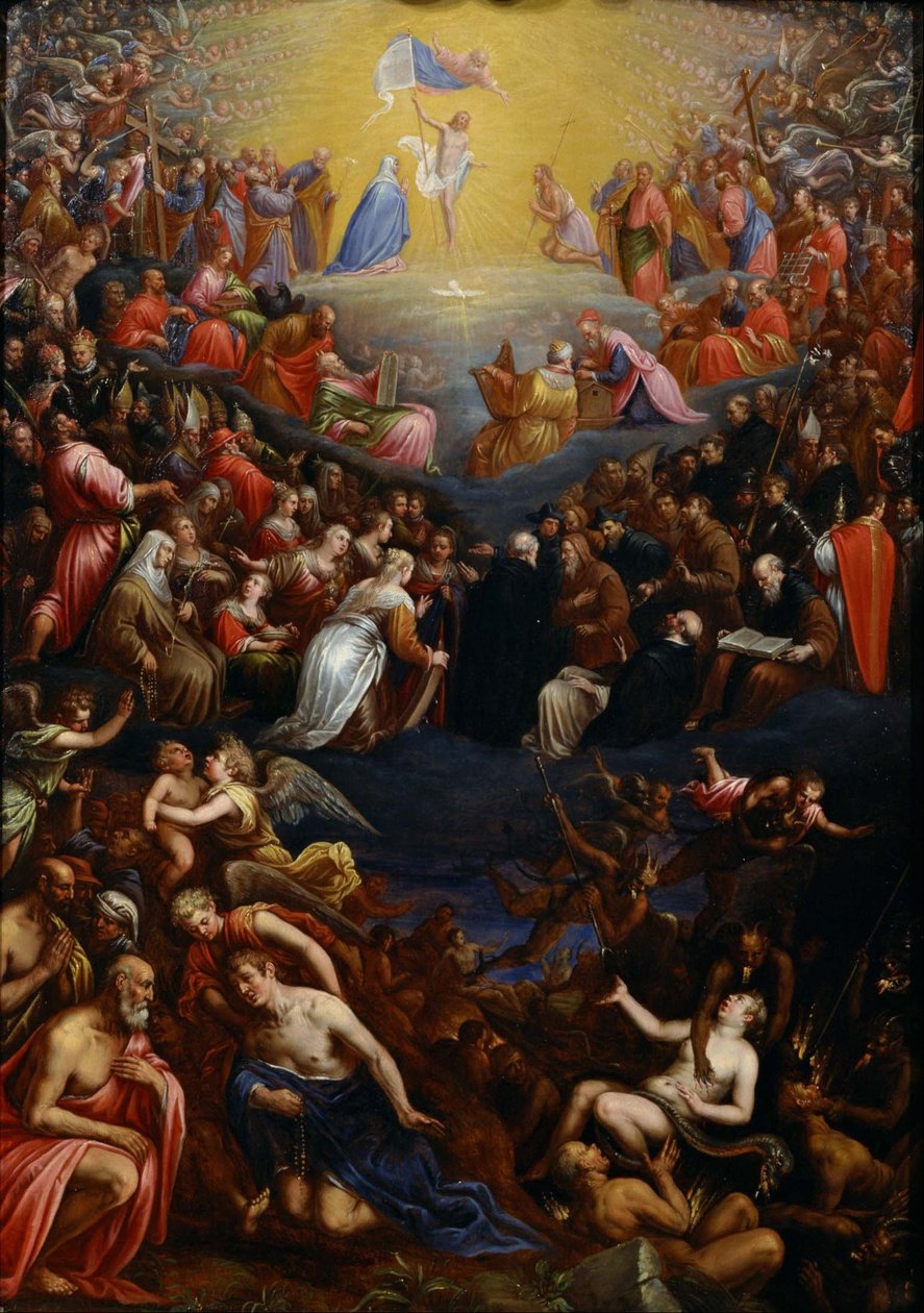Laatste Oordeel (oordeel over de mensheid dat plaatsvindt wanneer de wereld eindigt, volgens verschillende religieuze tradities) door Leandro Bassano