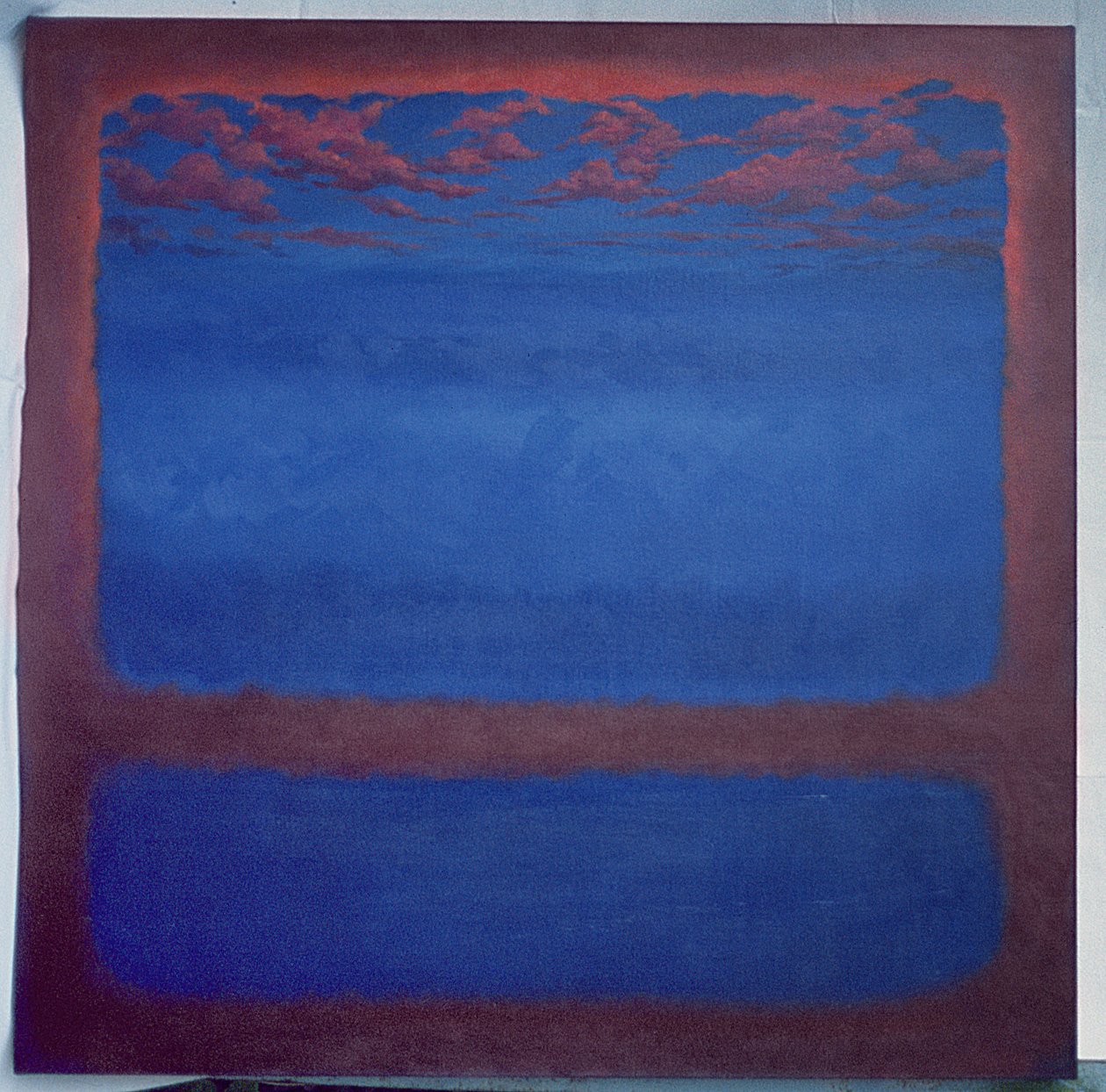 Ultramarijn, 2001 Abstract blauw door Lee Campbell
