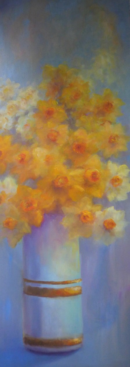 Vaas met Narcissen, 2018 door Lee Campbell