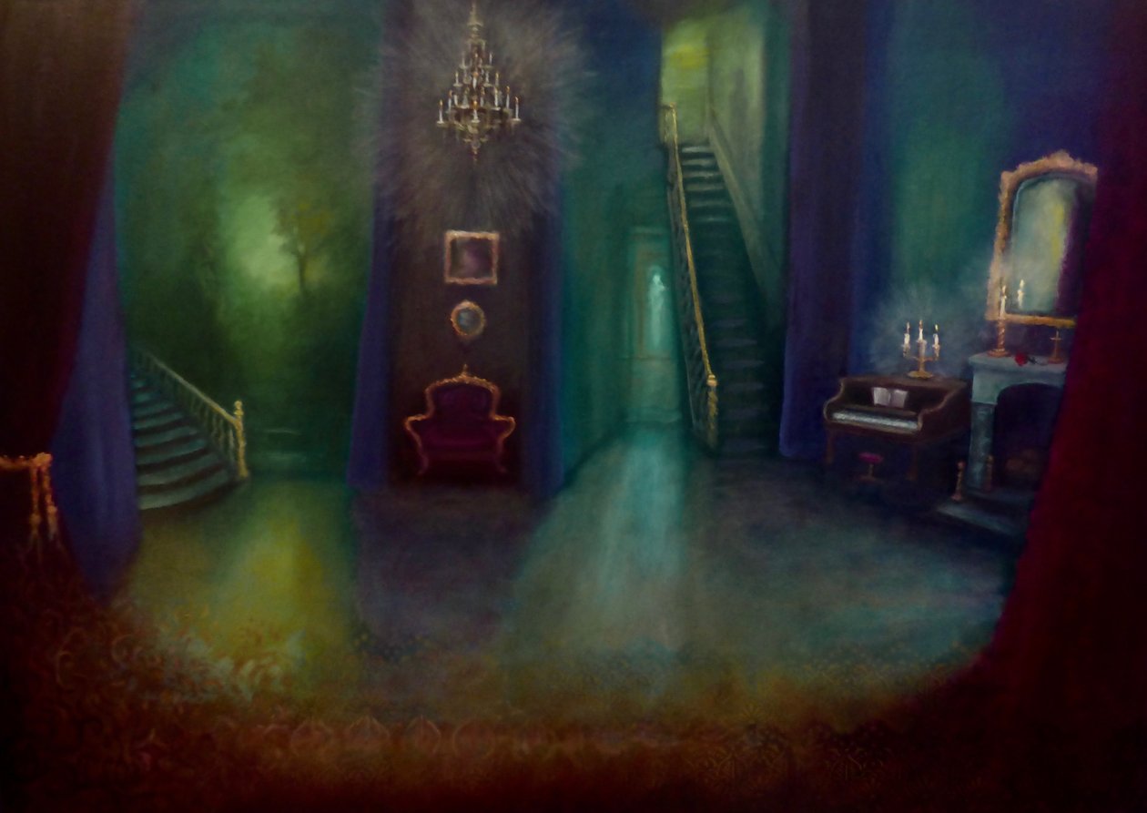 Arsenicum en oude kant, 2024 (olieverf op doek) door Lee Campbell