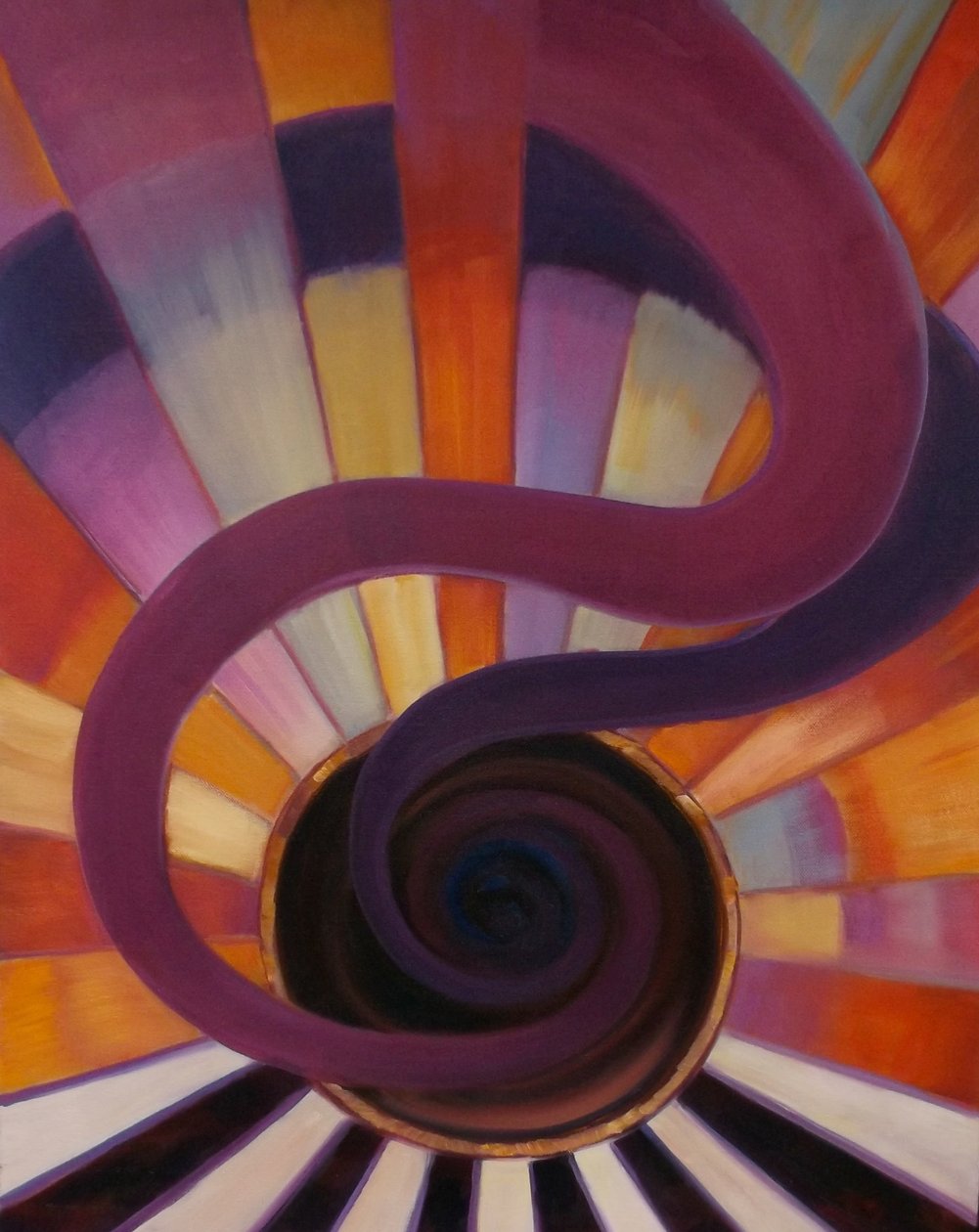 Jazz 2 2012 (olieverf op doek) Abstract, muziek door Lee Campbell