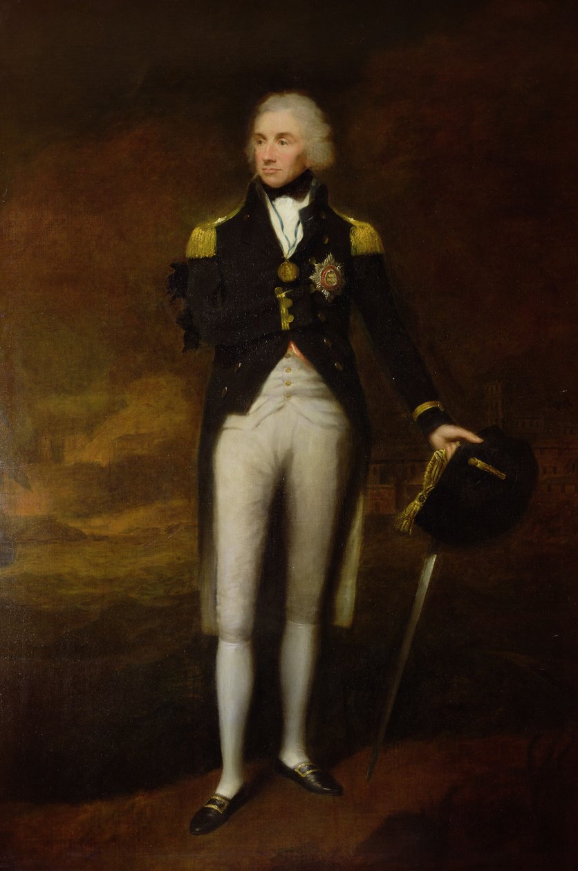 Portret van Admiraal Viscount Nelson (1758-1805) door Lemuel Francis Abbott