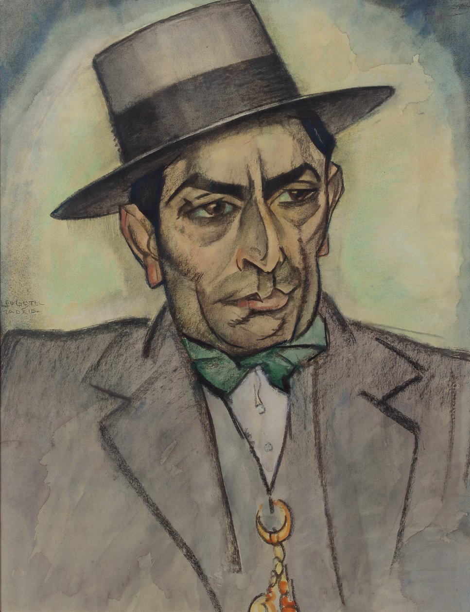 Een man in Spaanse kleding, c. 1914 door Leo Gestel