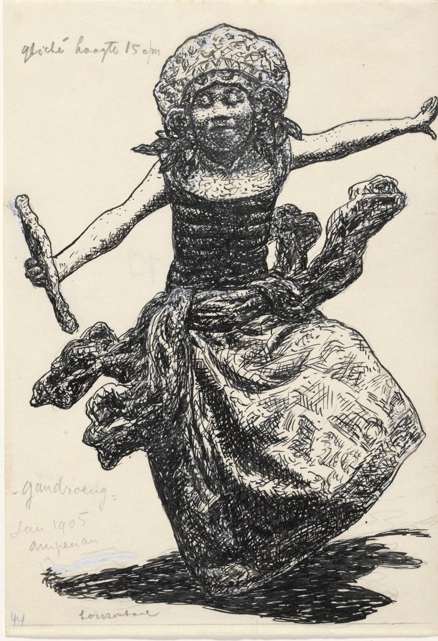 Gandrung danseres in Ampenan door Leo Gestel