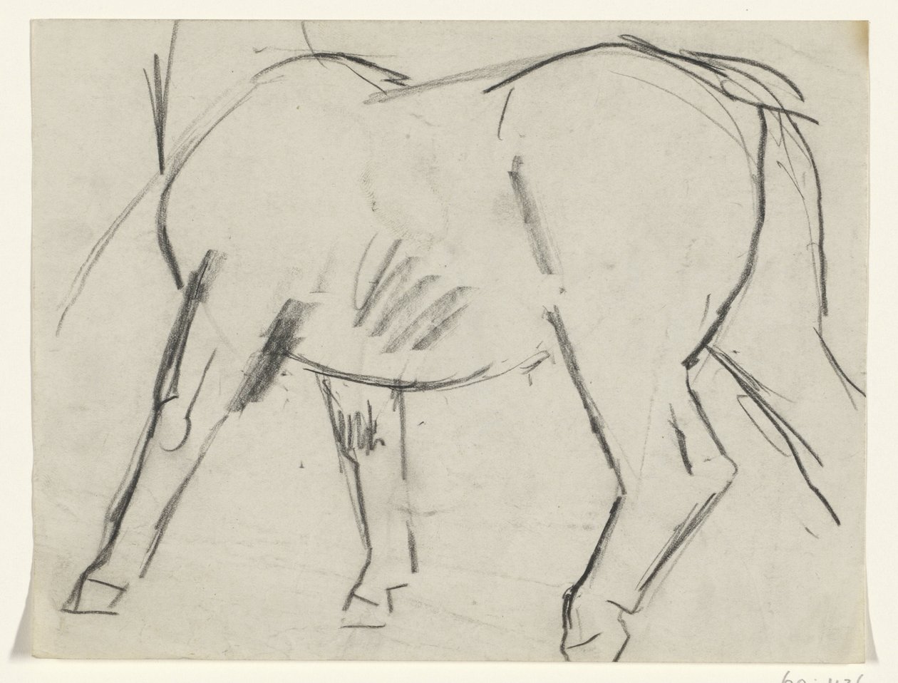 Lichaam van een paard door Leo Gestel