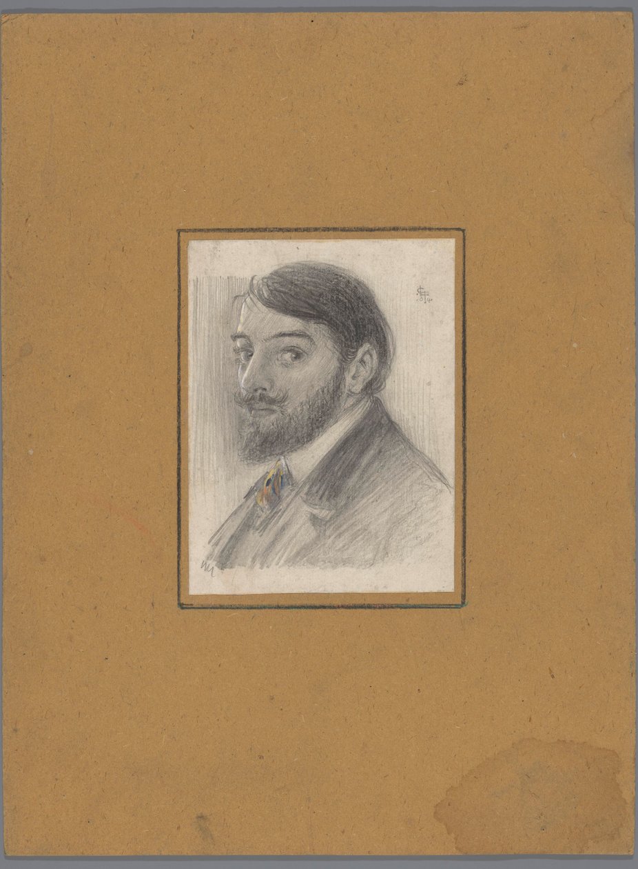 Zelfportret van Leo Gestel door Leo Gestel