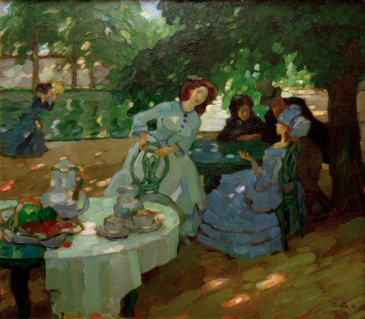 Ontbijt in de open lucht door Leo Putz