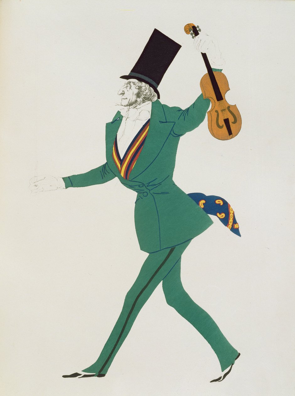 Kostuumontwerp voor Paganini in 