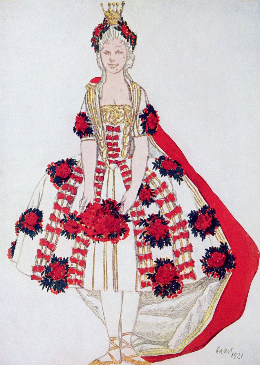 De Feeënberg, uit Doornroosje, 1921 door Leon Bakst