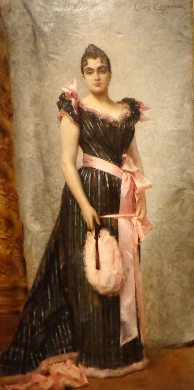 Portret van de vrouw van de kunstenaar door Leon Francois Comerre