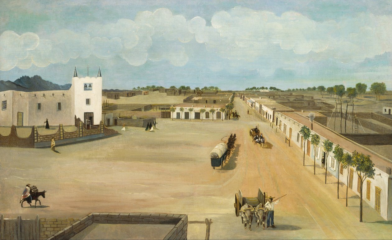 Oude Mesilla Plaza door Leon Trousset