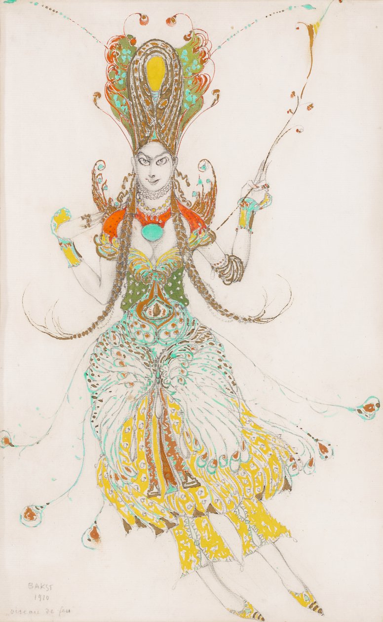 Kostuumontwerp voor Tamara Karsavina als 
