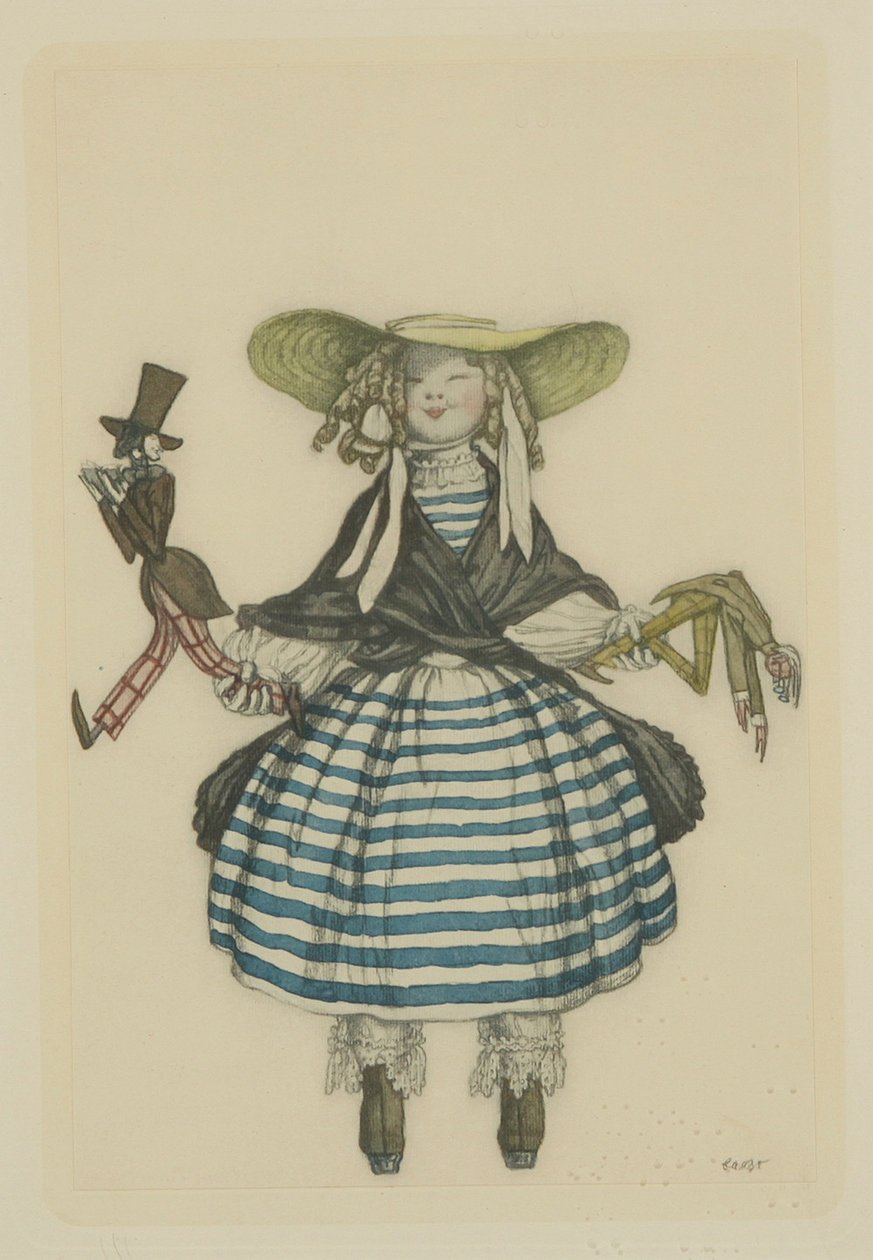 Kostuumontwerp voor het ballet De Feeënpop door J. Bayer, 1903 door Leon Bakst