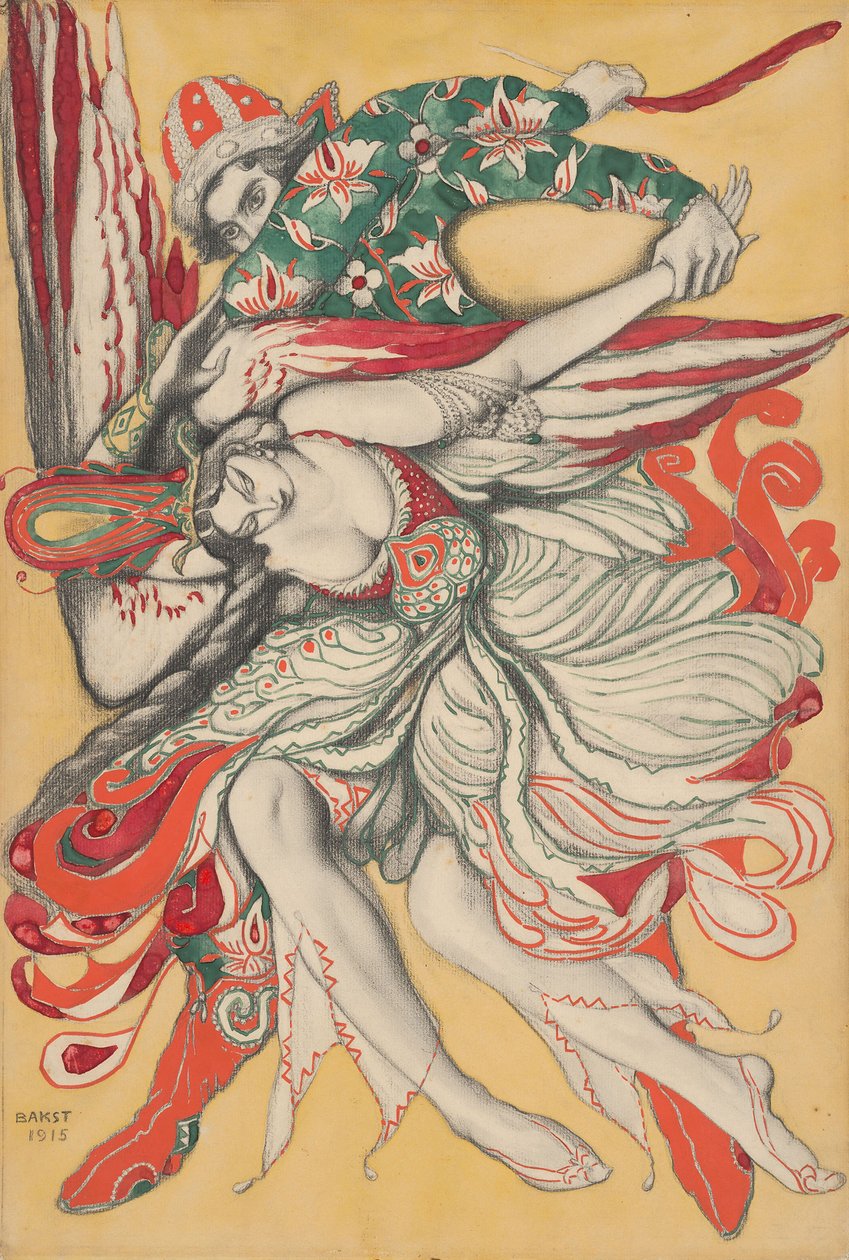 Afficheontwerp voor het ballet De Vuurvogel (L