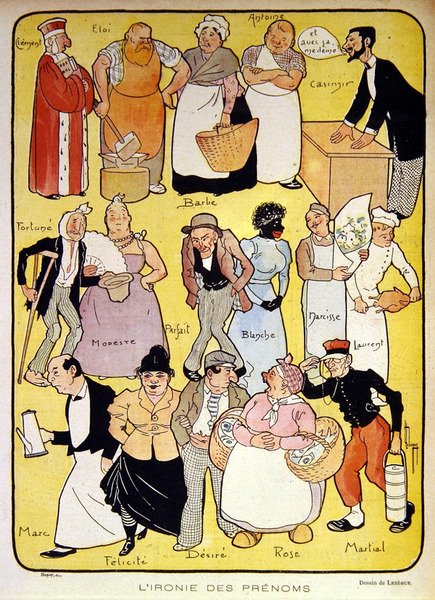De Ironie van Namen, vroege twintigste eeuw illustratie voor 