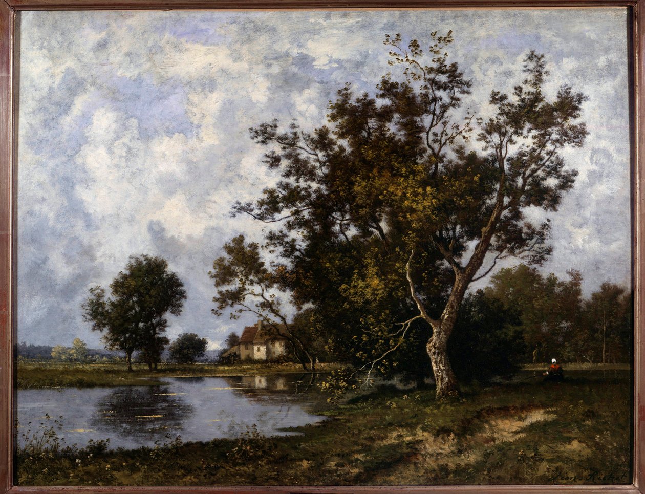 Landschap a la Mare door Leon Richet