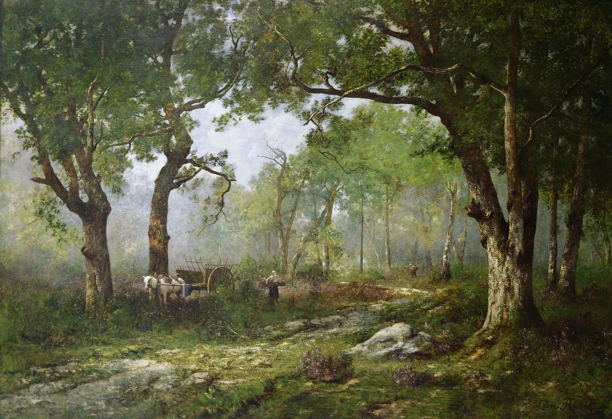Het Bos van Fontainebleau door Leon Richet