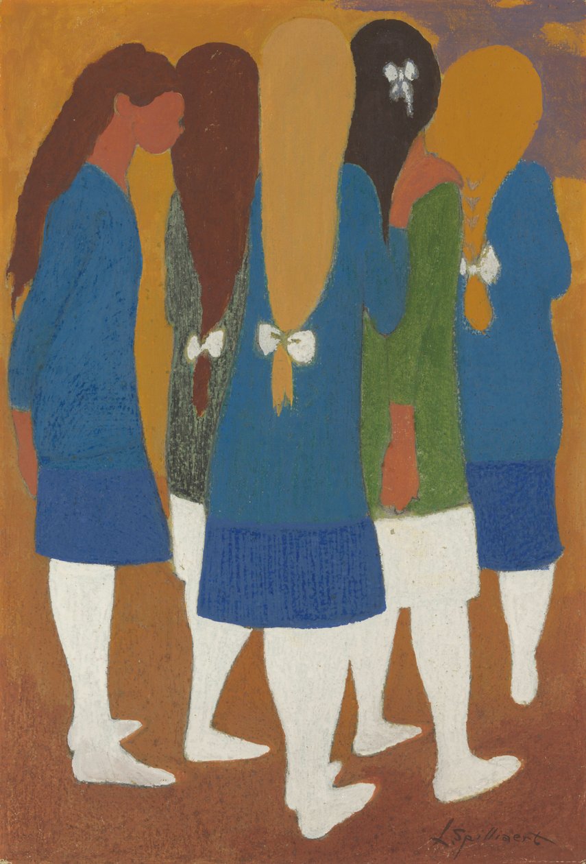 Meisjes met witte kousen door Leon Spilliaert