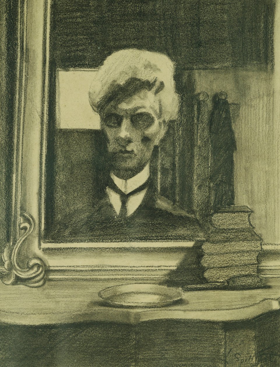 Zelfportret, c.1907 door Leon Spilliaert