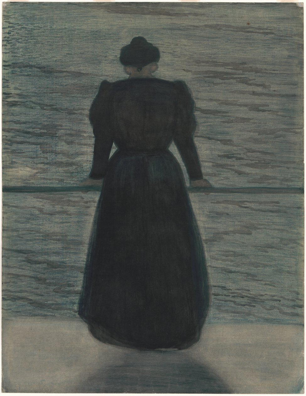 Vrouw aan zee door Leon Spilliaert