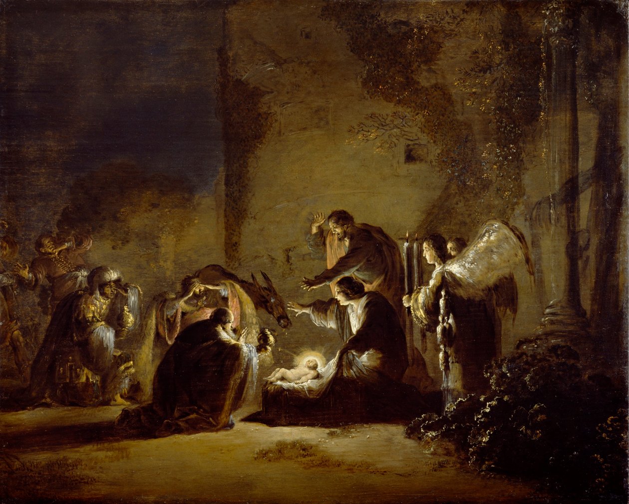 De aanbidding van de Wijzen door Leonaert Bramer