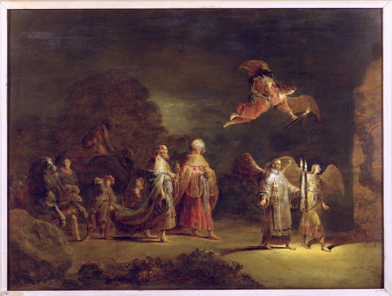 De Wijzen op weg naar Bethlehem door Leonard Bramer