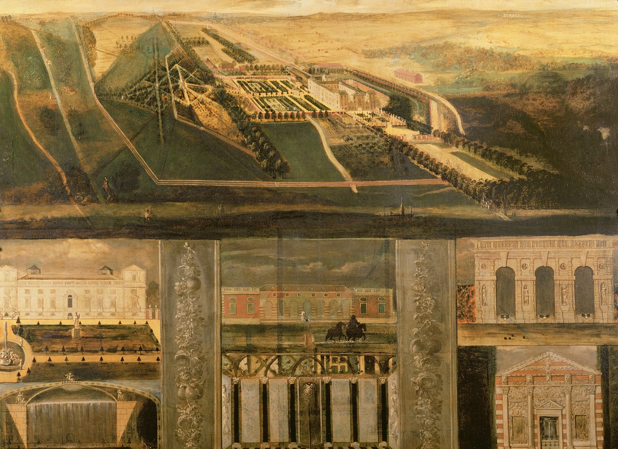 Topografisch Uitzicht op Wilton, ca.1710 door Leonard Knyff