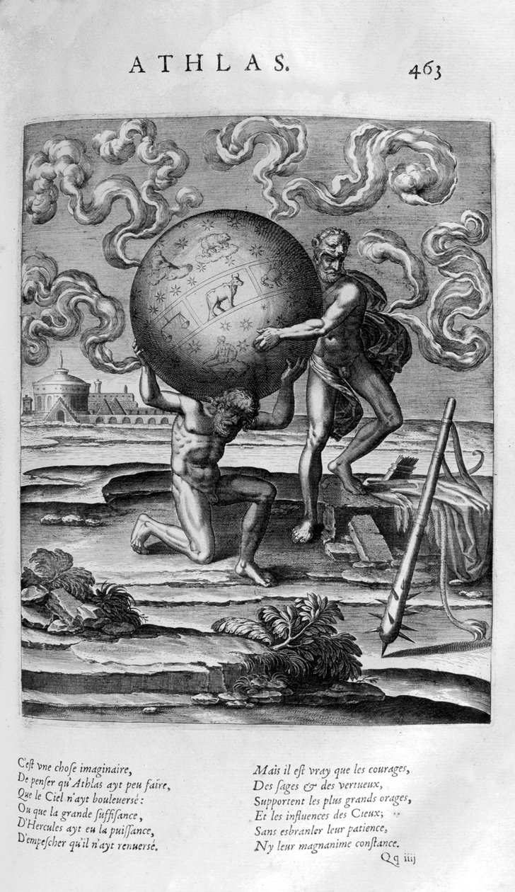 Atlas, 1615 door Leonard Gaultier