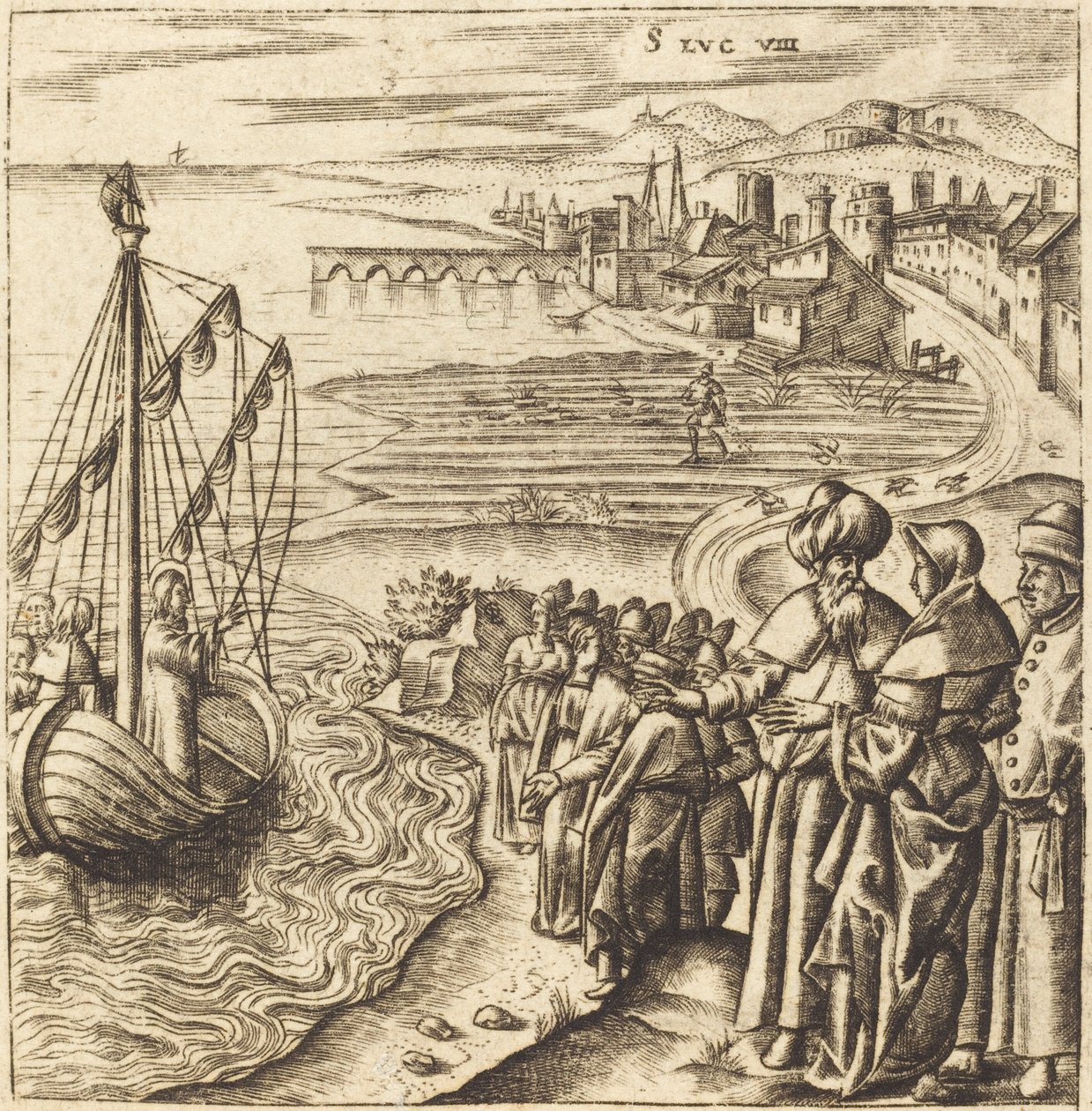 Christus op het Meer door Leonard Gaultier