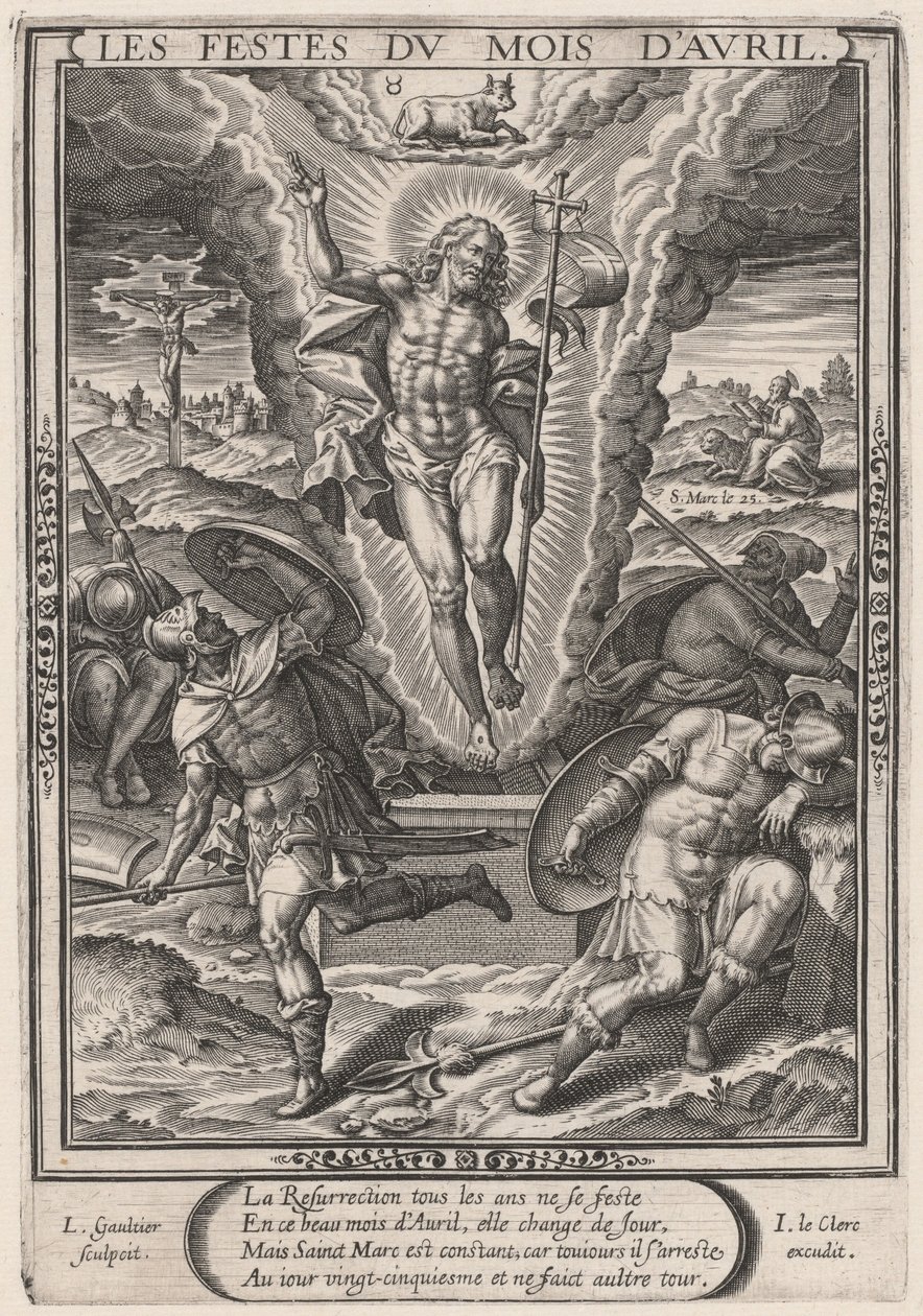 De Feesten van de Maand April (April: De Opstanding) door Leonard Gaultier
