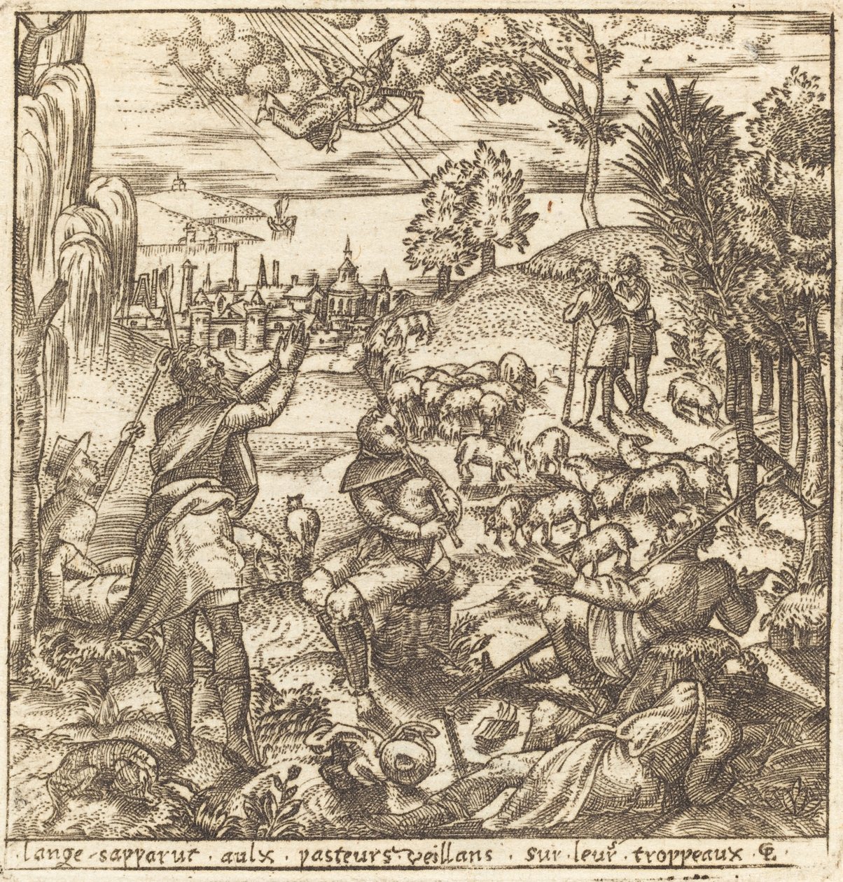 De Aankondiging aan de Herders door Leonard Gaultier