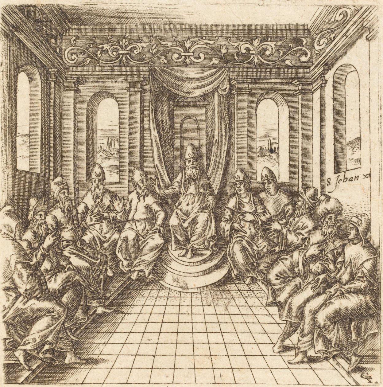 De Hogepriesters en Farizeeën door Leonard Gaultier