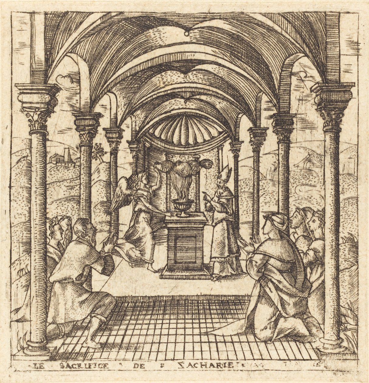 Zacharias en de Engel van de Heer door Leonard Gaultier