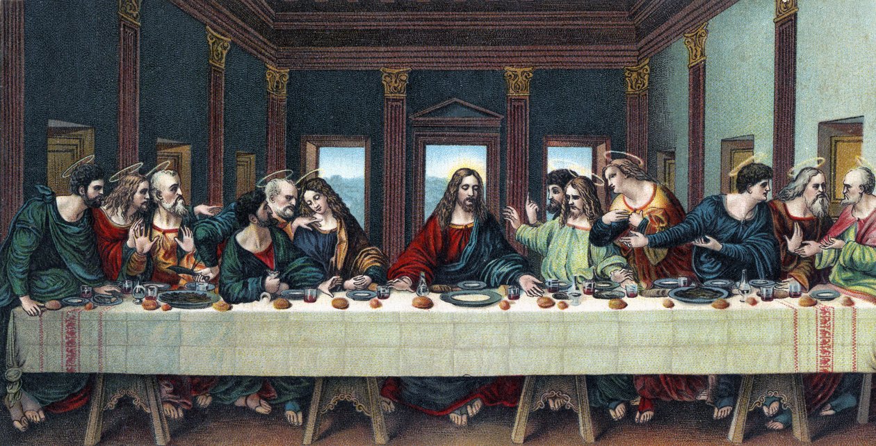 Het Laatste Avondmaal door Leonardo da after Vinci