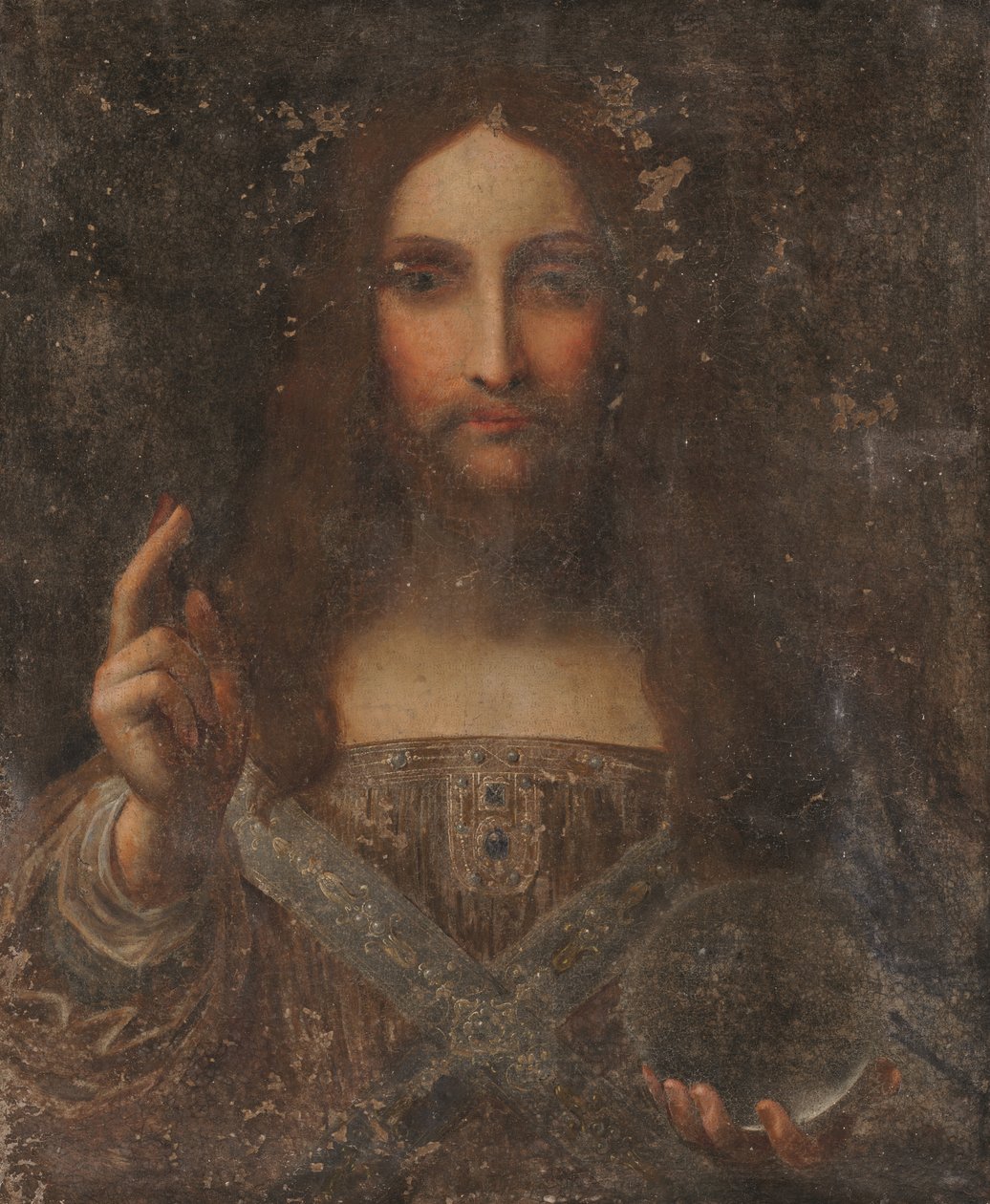 Salvator Mundi door Leonardo da (after) Vinci