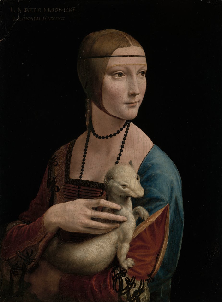 De dame met de hermelijn – portret van Cecilia Gallerani (ca. 1473–1536) door Leonardo da Vinci