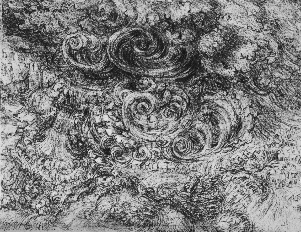 De zondvloed, ca. 1480, 1945 door Leonardo da Vinci